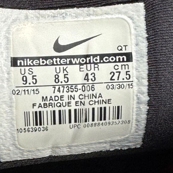 Nike Lunarglide 7 Shoes Mens Size 9.5 Flyknit Running 747355-006 Sneakers - Picture 9 of 9